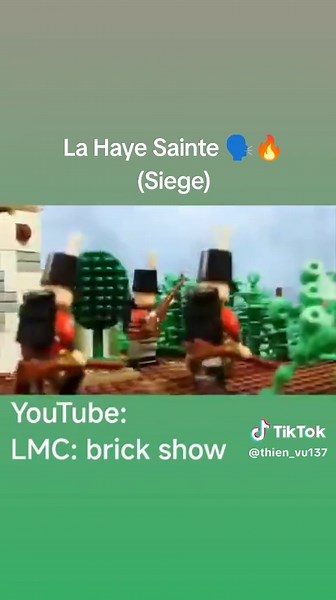 La Haye Sainte : Siège de Napoléon en LEGO