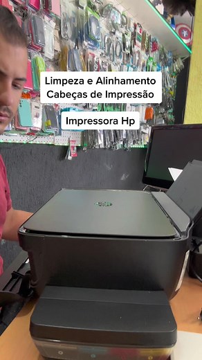 Manutenção da impressora Hp inktank 415, feito limpeza e alinhamento nas cabecas de impressão.