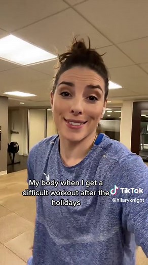 Hilary Knight Struggles with Post-Holiday Workout | Funny Reaction