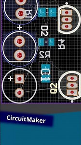 Circuit Maker - Astabil multivibrátor SCH és PCB rajz