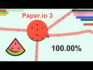 Paper.io 3 Map Control: 100.00%