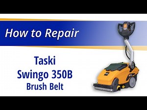 How to Replace the Brush Belt on the Taski Swingo 350B