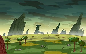 Exotic Fantasy Alien Planet. Environment Landscape Stock Illustration - Illustration of fantastic, design: 132260232