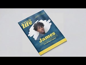 Make this Modern Funeral Program in Canva Step by Step