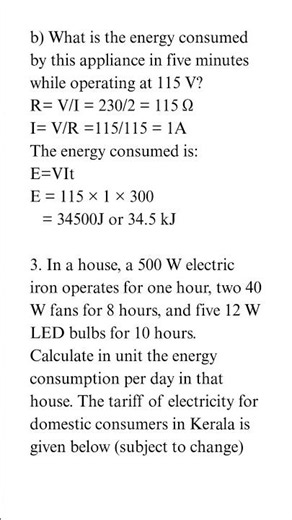 Electric Energy Consumption and Conservation chapter 5 Let's Assess | SSLC | Class 10.