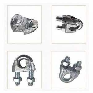 [Hot Item] 1/8" M3 Stainless Steel Wire Rope Cable Clip Clamp