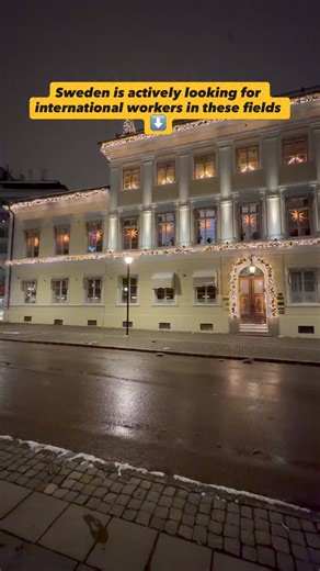 Leah | Living Abroad in Sweden 🇸🇪 on Instagram: "Right now, many Swedish companies are hiring international talents, especially in fields where there aren’t enough local candidates. 🇸🇪 High-demand fields (English-friendly): • 💻 IT & Tech (developers, data, AI, cybersecurity) • ⚙️ Engineering & Technical roles • 🛠️ Construction & Skilled trades • 🚚 Logistics & Transport • 🍽️ Hospitality & Service ✔️ English is often enough ✔️ Work permits available with a job offer ✔️ Opportunities across