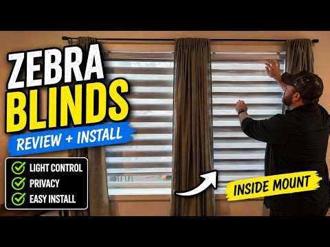 Are Zebra Blinds Worth It? Install + Review (Inside Mount)