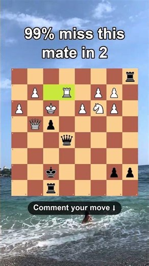 99% Miss This Mate in 2 | Can You Solve It? ♟️ #shorts #chess