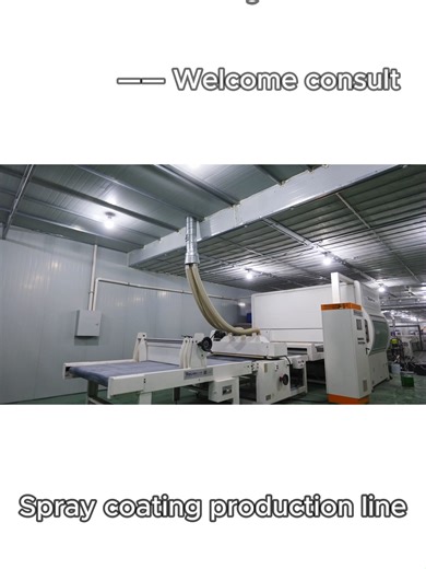 Spray coating production line