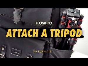 How to Attach Your Tripod to The Sunny 16 Voyager Camera Backpack