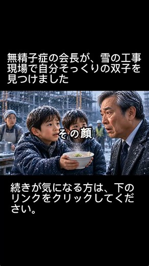 無精子症の会長が、雪の工事現場で自分そっくりの双子を見つけました - 人生の物語｜心に響く感動ストーリー