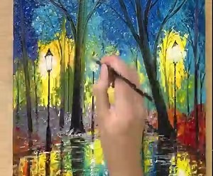 Painting a Rainy Day / 4 Million Water Drops | Art Skills