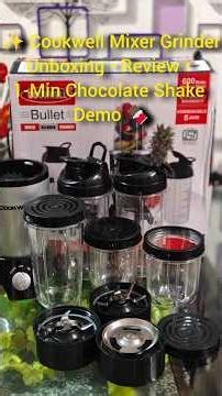 Mini Mixer Grinder Unboxing | Compact & Powerful 1 Minute Chocolate Shake Demo#kitchengadgets#review