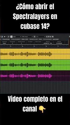 Como abrir el SpectraLayers en cubase 14 pro #cubase #estudioslatinmusic #produccionmusical