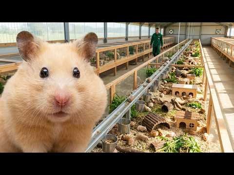 Inside a 1000 Hamster Eco Farm Village 🐹 | Habitats, Feeding, Breeding & Advanced Monitoring System
