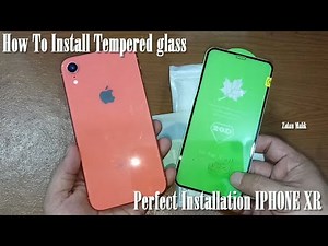 How To Perfect Installation IPHONE XR Tempered Glass Screen Protector by Zidan Malik