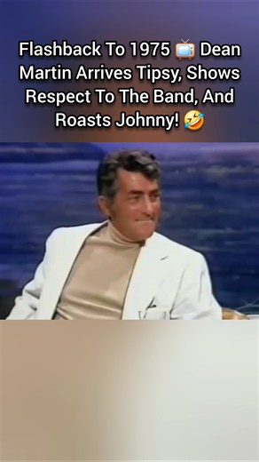 Flashback To 1975 📺 Dean Martin Arrives Tipsy, Shows Respect To The Band, And Roasts Johnny! 🤣