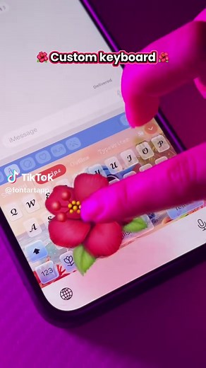 Tropical Custom Keyboard Vibes for Fun Texting