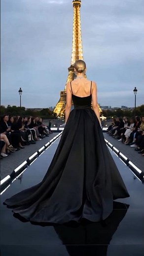 Paris Chic: Models on the Runway under the Eiffel Tower | Fashion Week