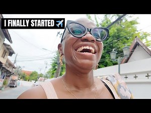 My First Travel Vlog: U.S. to Bangkok + Day 1 in Thailand 🇹🇭