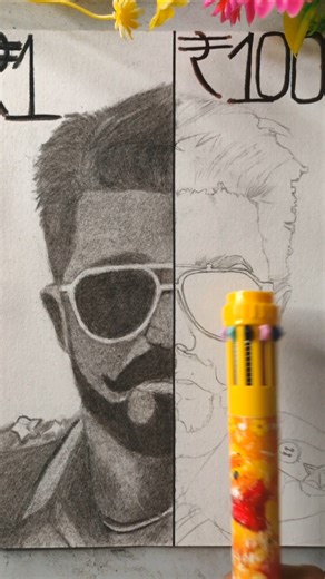 Vijay Thalapathi Sir drawing 🙏❤️#viral #reels #shorts