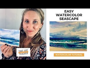 Easy Watercolor Seascape | Watercolor Painting for Beginners