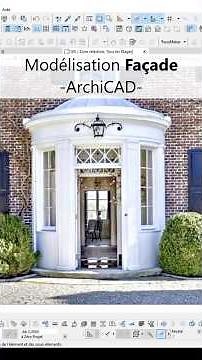 Comment modéliser une Façade avec des Moulures sur #archicad #architecture