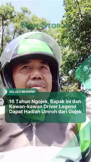 Dari tahun 2010, Pak Mulyono udah ada di jalan. 16 tahun jadi driver ojol, dari jaman call center dan belum ada aplikasi sampe sekarang, beliau tetap jalan demi satu hal: nafkahin keluarga & nyekolahin anak-anaknya. Saking lamanya mengabdi, Pak Mulyono bahkan sampai dapet surat langsung dari CEO GoTo. Dan di 1 Mei 2026 kemarin, perjuangannya berbuah manis 🙏 Beliau jadi salah satu Mitra Legend dari Gojek yang akan diberangkatkan umroh. Dari jalanan… ke Tanah Suci. Respect 👏 📽 Video: Instagram/