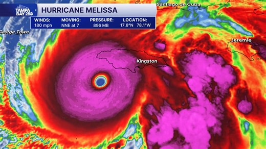 BREAKING TROPICS | A 9 AM update from the NHC shows Melissa has strengthened again. Hurricane Hunters found stronger winds in the northern eyewall. Now with winds up to 180 mph and the pressure has fallen under 900 mb. This storm is truly a monster. Keeping those in Jamaica and the path of Melissa in our thoughts and prayers. | Denis Phillips