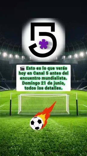 "Canal 5, ¿cuál va a ser la programación de hoy domingo 21 de junio de... | Space Channel 5