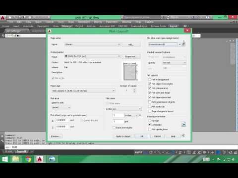 Creating, Installing, and Using Pen Settings in AutoCAD