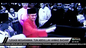 'Legasi Negarawan: Tun Abdullah Ahmad Badawi’ ​​​​​​ #Nasional Keperibadian, ketokohan dan sumbangan Perdana Menteri Kelima diabadikan dalam sebuah dokumentari bertajuk 'Legasi Negarawan: Tun Abdullah Ahmad Badawi’ Dokumentari sejam terbitan Primeworks Studios, menceritakan kisah perjalanan hidup beliau selama 79 tahun bermula zaman persekolahan hingga dilantik sebagai Perdana Menteri Kelima pada tahun 2003. | Buletin TV9 | Facebook