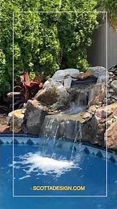 Building a Natural Stone Waterfall for a Backyard Pool