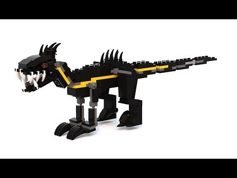 How to build a Lego Indoraptor (MOC) 1000 Subscriber Special