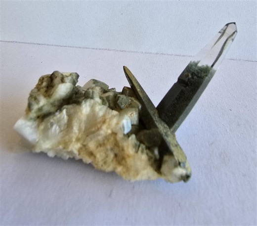 Chlorite Included Quartz Crystal From Nepal-himalayan Quartz- Metaphysical and Mineral Specimen 4816 - Etsy