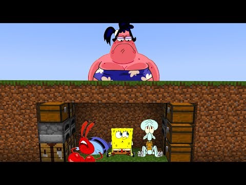 Sam Star Hunter VS 3 Speedrunners: Mr. Krabs, SpongeBob & Squidward