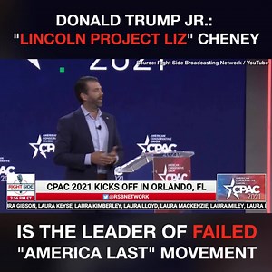 233K views · 13K reactions | Donald Trump Jr. DEMOLISHED Liz Cheney at #CPAC ! | Breitbart | Facebook