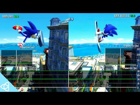 Sonic Generations - Frame Rate Analyis [Xbox 360 vs. Xbox Series X]