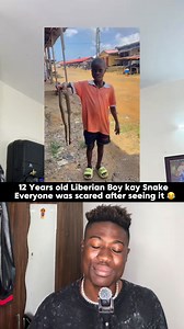 12-year-old boy found big snake Alive in Liberia #liberia #explore | Myers The-MusicalDraem 2