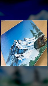 STEP by STEP for Beginners / Painting Winter / Drawing Mountains | Art Video