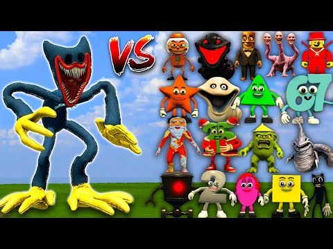 NEW HUGGY WUGGY FROM POPPY PLAYTIME vs All Secret Bosses – Who Is The Strongest? | GMod Battle