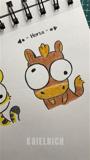 How To Draw An Easy Cute Horse 🐴 Part 3 #howtodraw #tutorial #drawing #cutehorse #art