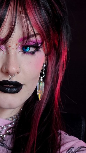 10K views · 162 reactions | Who gave her permission to slay so hard?  @witch_hazel_x used our Obsidian Blue colored contacts to bring this whole look together and we're obsessed!  #coloredcontacts #bluecontacts #creativemakeup #altmakeup #makeupreels | PinkyParadise - Largest Circle Lens Store | Facebook