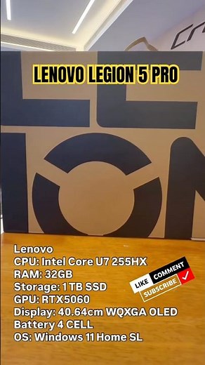 Lenovo Legion 5 Pro Top Class Performance #shorst #review