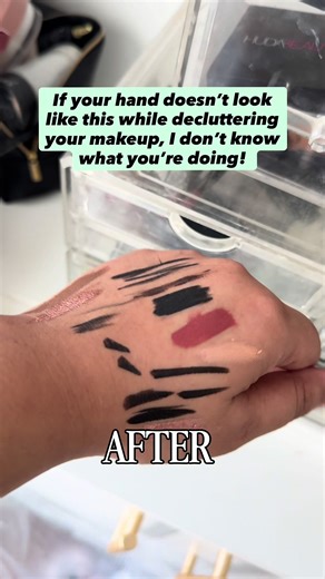 A proper makeup declutter always turns into a swatch session. Some of these shades brought back serious 2016 memories though… especially Kat Von D Lolita. If you know, you know. @KVD Vegan Beauty #makeupdeclutter #beautydeclutter #makeupcollection #2016makeup #declutterwithme | makeup swatches, beauty declutter, makeup collection cleanout, liquid lipstick swatches, makeup nostalgia, kat von d lipstick, Muslim mum, just a girl, beauty stash declutter, old makeup collection, makeup lover problems,