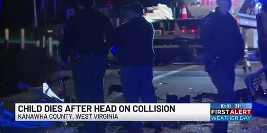 Child dies after head on collision