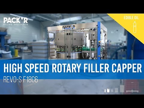 HIGH SPEED ROTARY FILLER CAPPER |VEGETABLE OIL | REVOS-S