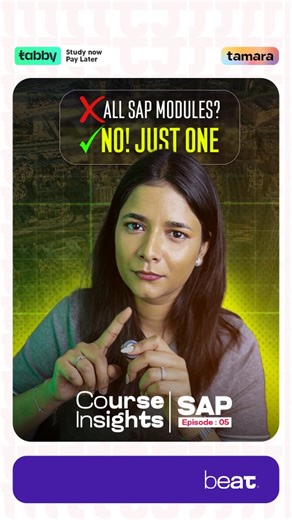 Beat Educations on Instagram: "SAP Course Insights – Ep 05 "Do I need to learn ALL SAP modules to become a consultant?" 🤔 This is the #1 question we get from aspiring SAP professionals—and the answer might surprise you. NO, you don't need ALL modules. SAP has 72+ modules, but here's the truth: Companies hire specialists in ONE module, not generalists who know a little bit of everything. 🔹 SAP FICO → Finance Consultant 🔹 SAP MM → Materials Management Consultant 🔹 SAP SD → Sales & Distribution