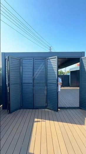 Aluminum Alloy Shutter Window Doors Louver For Pergolas